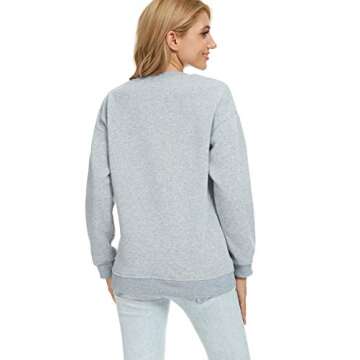 Barlver Women Merry Merry Merry Christmas Pullover Sweatshirt Holiday Vacation Graphic Tees Tops(Merry-8060 XL)