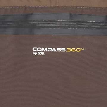 Compass 360 by SJK Deadfall Breathable STFT Chest Wader Waterproof Fishing, Bootfoot, Fly Fishing, Lightweight Men and Women