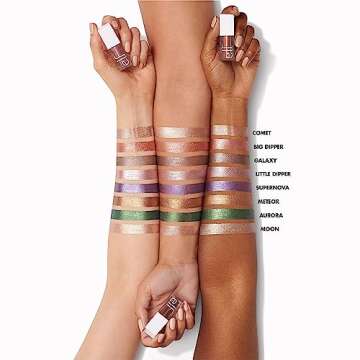 e.l.f. Liquid Metallic Eyeshadow, Gel Formula, High-Impact Multi-Dimensional Finish, One-Swipe Coverage, Supernova, 0.1 Fl Oz (3mL)