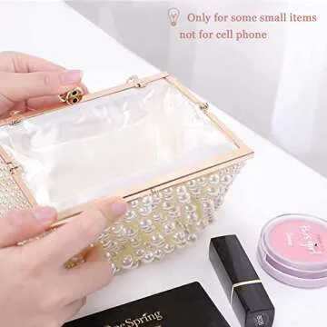 Stylish UBORSE Pearl Clutch Evening Bags for Women