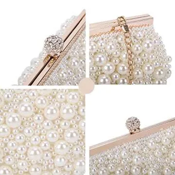 Stylish UBORSE Pearl Clutch Evening Bags for Women
