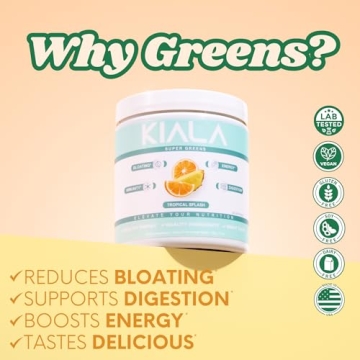Kiala Super Greens - Organic Greens Powder for Energy & Health
