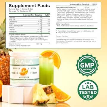 Kiala Super Greens - Organic Greens Powder for Energy & Health