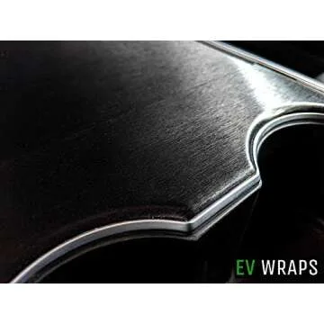 Tesla Model 3/Y Center Console Wrap - Brushed Black Metallic