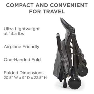 Contours Bitsy Lightweight Travel Stroller for Infants