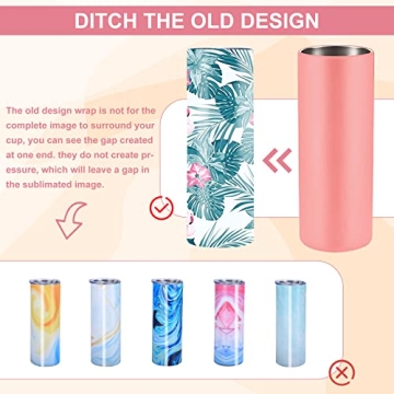 GORGECRAFT Silicone Wraps for Sublimation Tumblers 20oz