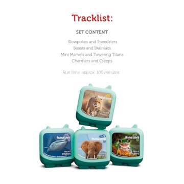 Tonies Animal World: Record Breakers Clever Set - 4 Pack