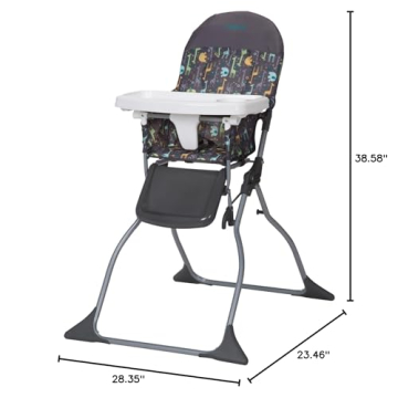 Cosco Simple Fold High Chair for Easy Cleanup & Storage