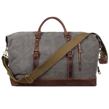 S-ZONE Canvas Duffle Bag for Men's Travel and Weekends