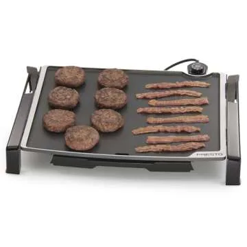 Presto XL 07073 Electric Tilt-N-fold Griddle, 19", Black