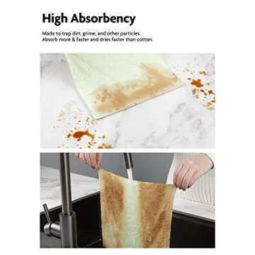 Fantasticlean Microfiber Cleaning Cloth Roll -75 Pack, Tear Away Microfiber Towels, 12" x 12", Reusable, Washable, Scratch Free, Ultra Absorbent Dish Rags for Car, Home, Garage or Shop (Green)