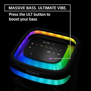 Sony ULT Tower 10 Bluetooth Karaoke Party Speaker with Powerful Bass and LED Lights