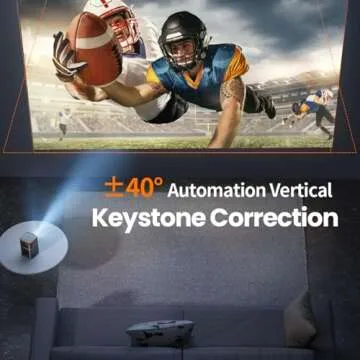 Compact FATORK Mini Projector with HD 1080P and WiFi