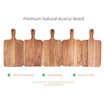Selected Acacia Wood Cutting Board with Handle: Versatile and Durable