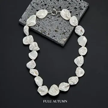 Boho Pearl Choker Necklace Freshwater Pearls Jewelry Gift