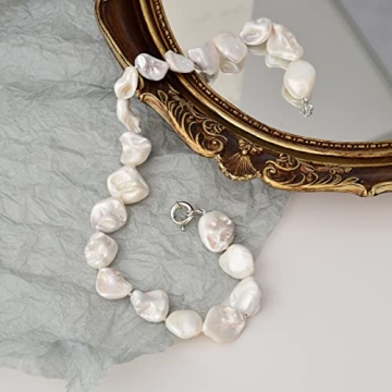 Boho Pearl Choker Necklace Freshwater Pearls Jewelry Gift