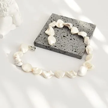 Boho Pearl Choker Necklace Freshwater Pearls Jewelry Gift