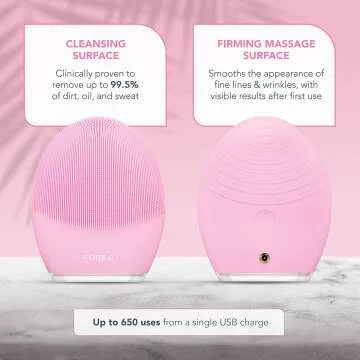 FOREO LUNA 3 Facial Brush & Massager - Waterproof & Effective