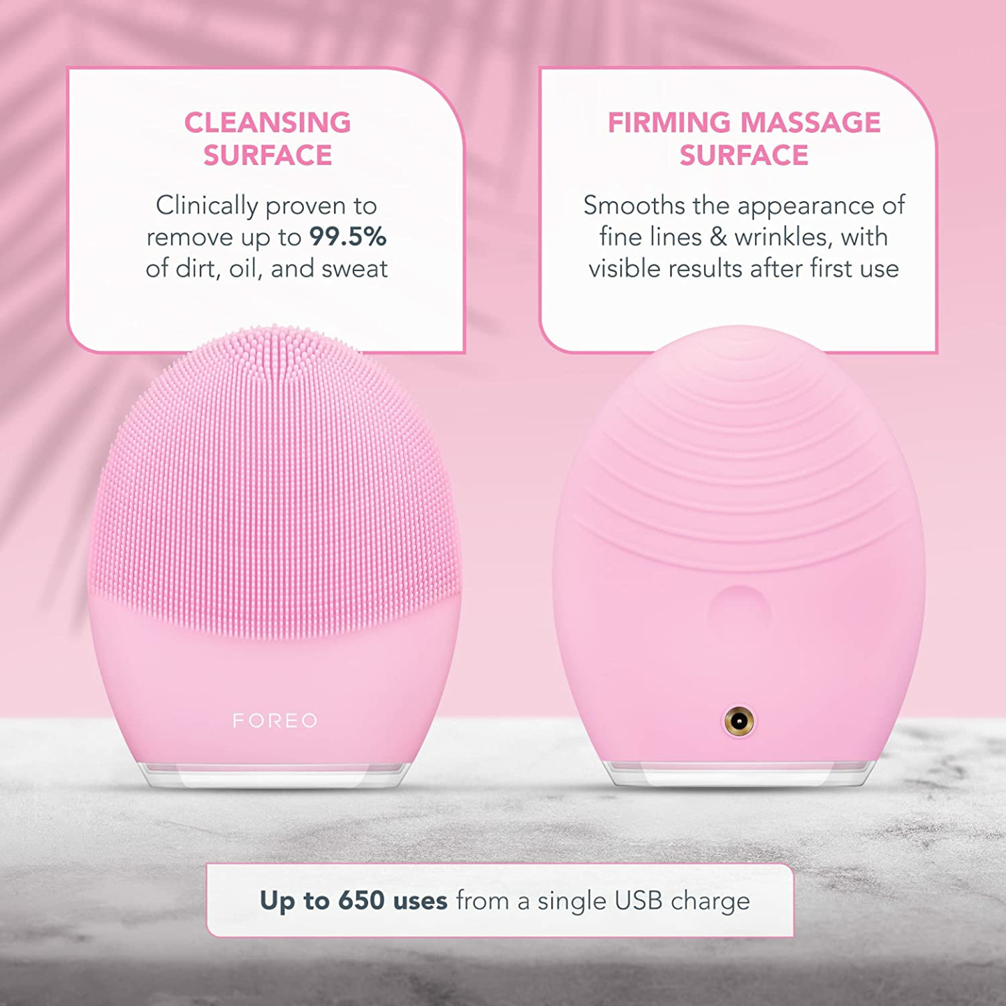FOREO LUNA 3 Facial Brush & Massager - Waterproof & Effective