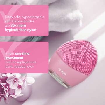 FOREO LUNA 3 Facial Brush & Massager - Waterproof & Effective