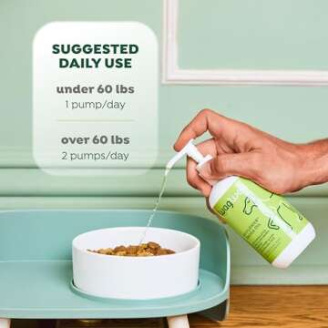 WagWell Ahiflower Omega Oil - Vet-Formulated Skin, Coat, Hip and Joint Supplement for Dogs - Plant-Based Omega 3, 6 and 9 Supplement - Natural Non-GMO Dog Omega Oil, 8 fl.oz. Pump Bottle