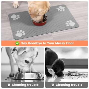 Pet Feeding Mat - Absorbent & Waterproof Design