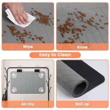 Pet Feeding Mat - Absorbent & Waterproof Design