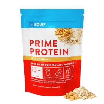 Equip Foods Prime Protein Powder - Clean Grass Fed Beef Isolate for Muscle Recovery