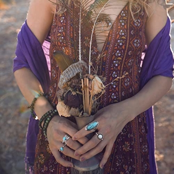 Jstyle Bohemian Turquoise Jewelry Set for Women