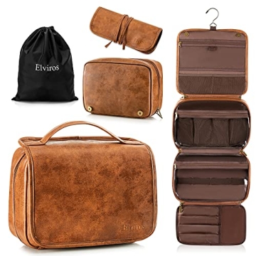 Elviros Toiletry Bag - Waterproof & Multifunctional