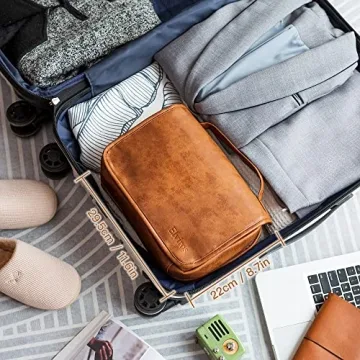 Elviros Toiletry Bag - Waterproof & Multifunctional