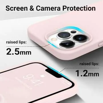 AOTESIER Magnetic for iPhone 13 Pro Max Phone Case, [Compatible with MagSafe][Military Shockproof Protection] Silicone Case with Soft Anti-Scratch Microfiber Lining, 6.7 inch, Chalk Pink