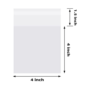 Morepack Self-Sealing Cellophane Bags for Gifts 200 Pack