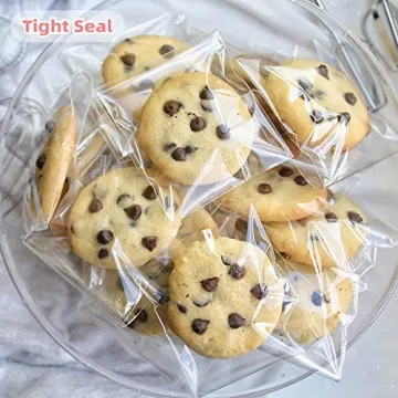 Morepack Self-Sealing Cellophane Bags for Gifts 200 Pack