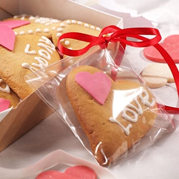 Morepack Self-Sealing Cellophane Bags for Gifts 200 Pack