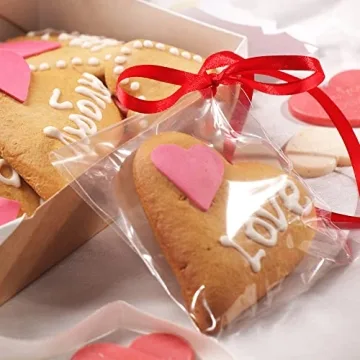 Morepack Self-Sealing Cellophane Bags for Gifts 200 Pack