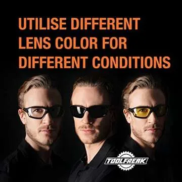 ToolFreak Spoggles Safety Glasses Mega Bundle - Clear, Smoke, Yellow Tinted