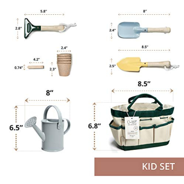 Montessori Kids Outdoor Gardening Tools Set - Eco Friendly