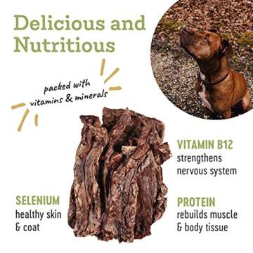 Farm Hounds - Beef Lung - Premium Natural Beef Lung Jerky for Dogs - Made from 100% Humanely Raised Cattle - Organ Treat - Great for Training & Treats - No Added Fillers - Made in USA - 2 oz - 1 Pack