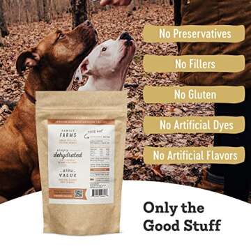 Farm Hounds - Beef Lung - Premium Natural Beef Lung Jerky for Dogs - Made from 100% Humanely Raised Cattle - Organ Treat - Great for Training & Treats - No Added Fillers - Made in USA - 2 oz - 1 Pack