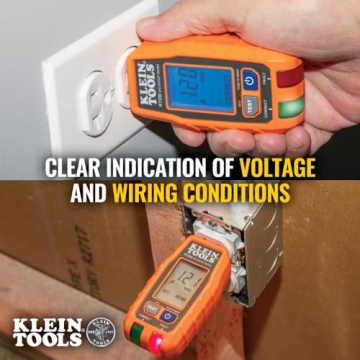 Klein Tools RT250 GFCI Outlet Tester for Safe Voltage Checking