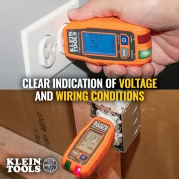 Klein Tools RT250 GFCI Outlet Tester for Safe Voltage Checking