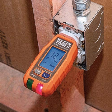 Klein Tools RT250 GFCI Outlet Tester for Safe Voltage Checking