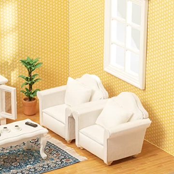 SAMCAMI Miniature Dollhouse Furniture Set - Quality Wooden Toys