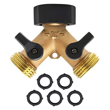 Durable OHROS Garden Hose Splitter for Outdoor Use