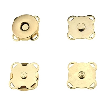 Hahiyo 19.1mm Length Magnetic Buttons Close Effortlessly Strong Bond Manageable Apart Easy Glue Sew-...