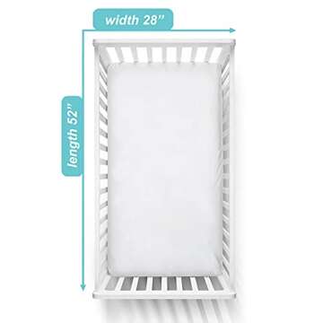 American Baby Company 3 Pack Fitted Crib Sheets 28" x 52", Soft Breathable Neutral 100% Cotton Jerse...