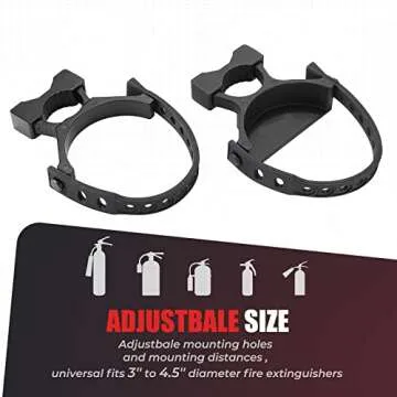 Kemimoto UTV Fire Extinguisher Holder, Adjustable Quick Release Roll Bar Fire Extinguisher Mount compatible with Polaris RZR Can Am X3 compatible with Kawasaki Teryx