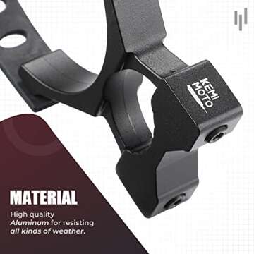 Kemimoto UTV Fire Extinguisher Holder, Adjustable Quick Release Roll Bar Fire Extinguisher Mount compatible with Polaris RZR Can Am X3 compatible with Kawasaki Teryx