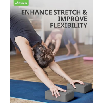 Trideer Yoga Blocks Supportive Lightweight Yoga Accessory